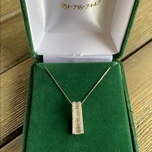 Authentic Diamond and 14K Gold Necklace